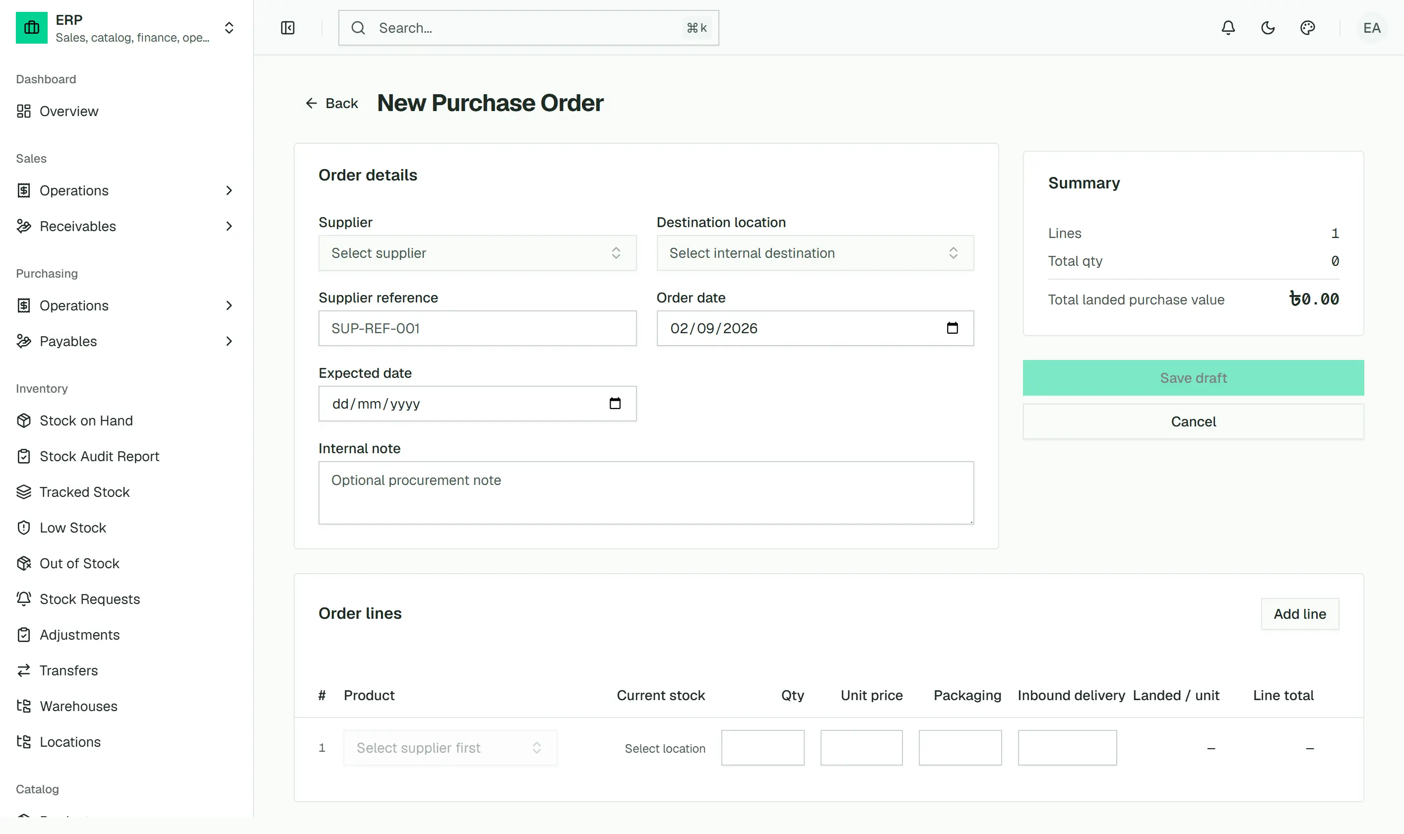 JhamelaFree purchase order workflow